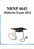 NRNP 6645 Week 6 Midterm Exam 2024/2025 | NRNP 6645 Midterm Exam 2024