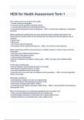 HESI for Health Assessment Term 1 Exam Questions with correct Answers 2024&sol;2025&lpar; A&plus; GRADED 100&percnt; VERIFIED&rpar;&period;