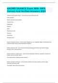 AAOMS DAANCE Exam With 100&percnt; Correct And Verified Answers 2024