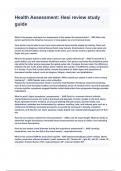 Health Assessment&colon; Hesi review study guide Exam Questions with correct Answers 2024&sol;2025 A&plus; GRADED&period;