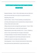 NASM Virtual Coaching Bundled Exams Together with complete solutions Questions and Answers Graded A &comma; Latest Update &lpar;Verified Answers&rpar; &lpar;Full Solution Pack&rpar;