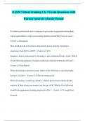 NASM Virtual Training Ch&period; 9 Exam Questions with Correct Answers Already Passed
