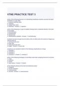 VTNE PRACTICE TEST 3 QUESTIONS AND ANSWERS