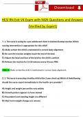 2024 NGN HESI RN Exit V4 Exam with 160 Questions and Answers (Verified Revised Full Exam)