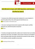 2024 NGN HESI RN Exit V1 Exam with 160 Questions and Answers  (Verified Revised Full Exam)