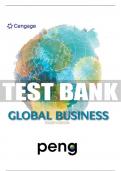 Test Bank For Global Business - 4th - 2017 All Chapters - 9780357670835