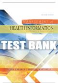 Test Bank For Management of Health Information&colon; Functions & Applications - 2nd - 2017 All Chapters - 9781285174884