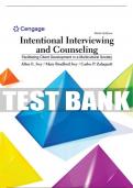 Test Bank For Intentional Interviewing and Counseling: Facilitating Client Development in a Multicultural Society - 9th - 2018 All Chapters - 9781305865785