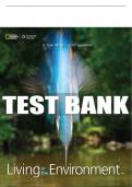 Test Bank For Living in the Environment - 19th - 2018 All Chapters - 9781337094153