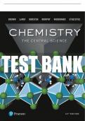 Test Bank For Chemistry: The Central Science 14th Edition All Chapters - 9780134555638