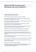 Kettering Patient Assessment Workbook &lpar;Qs & As&rpar; Graded A&plus;