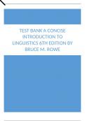 Test Bank A Concise Introduction to Linguistics 6th Edition by Bruce M. Rowe.docx