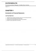 Solution Manual for Financial Accounting for Managers&comma; 1st Edition Paul D&period; Kimmel