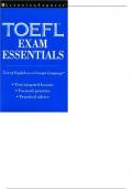 TOEFL EXAM ESSENTIALS