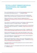 PCI ISA LATEST VERSION 2023 EXAM 200 QUESTIONS AND VERIFIED ANSWERS