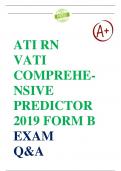 New File Update&colon; ATI RN VATI Comprehensive Predictor 2019 Exam Form B - Questions and Answers &vert; Latest 2024&period;
