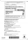 Pearson Edexcel Level 1/Level 2 GCSE (9–1) Mathematics PAPER 2 (Calculator) Higher Tier QP 2023