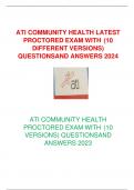 ATI COMMUNITY HEALH PROCTORED EXAM LATEST 2024&sol;2025