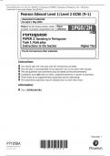 Pearson Edexcel Level 1&sol;Level 2 GCSE &lpar;9&ndash;1&rpar; Portuguese PAPER 2&colon; Speaking in Portuguese Task 1&colon; Role play Instructions to the teacher Higher Tier QP 2023