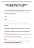 FUNDAMENTALS OF INSURANCE - PRACTICE EXAM 2024 &sol;QUESTIONS AND CORRECT VERIFIED ANSWER&sol;A&plus; GRADE