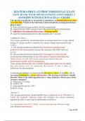 2024 PEDIATRICS ATI PROCTORED FINAL EXAM TEST BANK WITH 200 QUESTIONS AND CORRECT ANSWERS WITH RATIONALES&vert;A&plus; GRADE