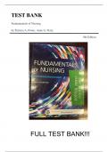 Test Bank For Fundamentals of Nursing 9th Editionby Patricia A. Potter, Anne G. Perry||ISBN NO:10,0323327400||ISBN NO:13,978-0323327404||All Chapters||Complete Guide A+