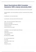 Basic Dysrhythmia With Complete Solutions 100&percnt; Liberty University 2024