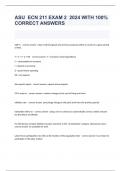 ASU  ECN 211 EXAM 2  2024 WITH 100&percnt; CORRECT ANSWERS