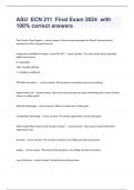 ASU  ECN 211  Final Exam 2024  with 100&percnt; correct answers