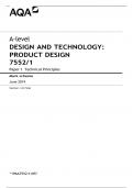 A-level DESIGN AND TECHNOLOGY&colon; PRODUCT DESIGN 7552&sol;1