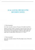 AS & A LEVEL PHYSICS 9702  REVISION NOTES