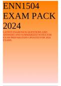 ENN1504 EXAM PACK 2024 