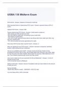 UGBA 135 Midterm Exam Questions and Answers