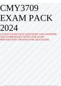 CMY3709 EXAM PACK 2024 