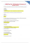 AAMA Prep Test - 758 Questions & Answers&comma; all verified correct Graded A&plus;