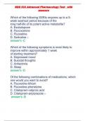 NSG 533 Advanced Pharmacology Test  questions and answers 