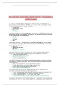 ATI nutrition proctored latest version 70 questions and answers