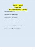 Usted - formal questions and Answers 100&percnt; Correct