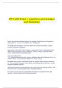   PSY-260 Exam 1 questions and answers well illustrated.