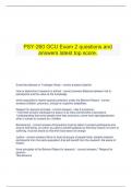   PSY-260 GCU Exam 2 questions and answers latest top score.