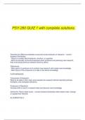  PSY-260 QUIZ 1 with complete solutions.