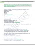 HESI Fundamentals Practice Test-Final 2 (NCLEX) with 100% Correct Answers..