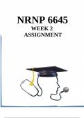NRNP 6645 Week 2 Assignment 2024 - Family Assessment and Psychotherapeutic Approaches -Graded A+