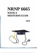 NURS 6665 Week 6 Midterm Exam 2024 (100% Correct Answers)