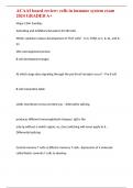 ACAAI board review&colon; cells in immune system exam 2024 GRADED A&plus;
