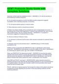 AEMT Protocols Study Guide with Complete Solutions