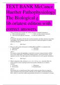 TEXT BANK McCance Huether Pathophysiology The Biological z lib.orlatest edition with correct answers.
