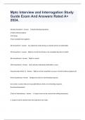 Mptc Interview and Interrogation Study Guide Exam And Answers Rated A&plus; 2024&period;