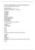 4th Class ABSA Exam Part A Practice Questions And Answers Solved 100&percnt; Correct&excl;&excl;