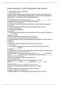 General surgery I &lpar;ABSA&rpar; Questions And Answers